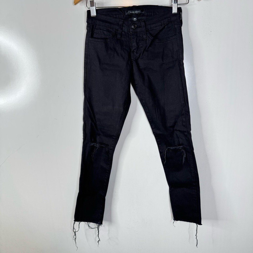 Flying Monkey Distressed Black Skinny‎ Jeans Size 24